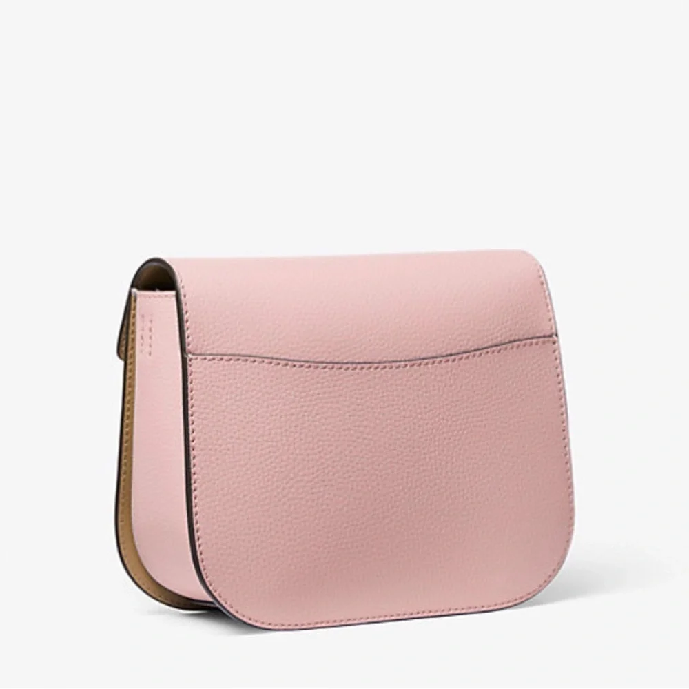Michael Kors Emilia Small Leather Crossbody Bag-Powder Blush